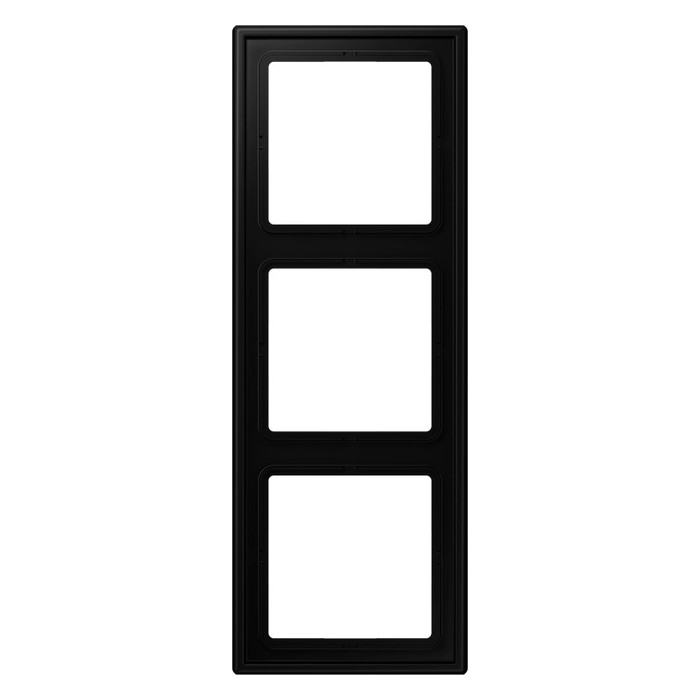 Рамка 3 поста Jung LS 990, черный матовый, LS983SWM