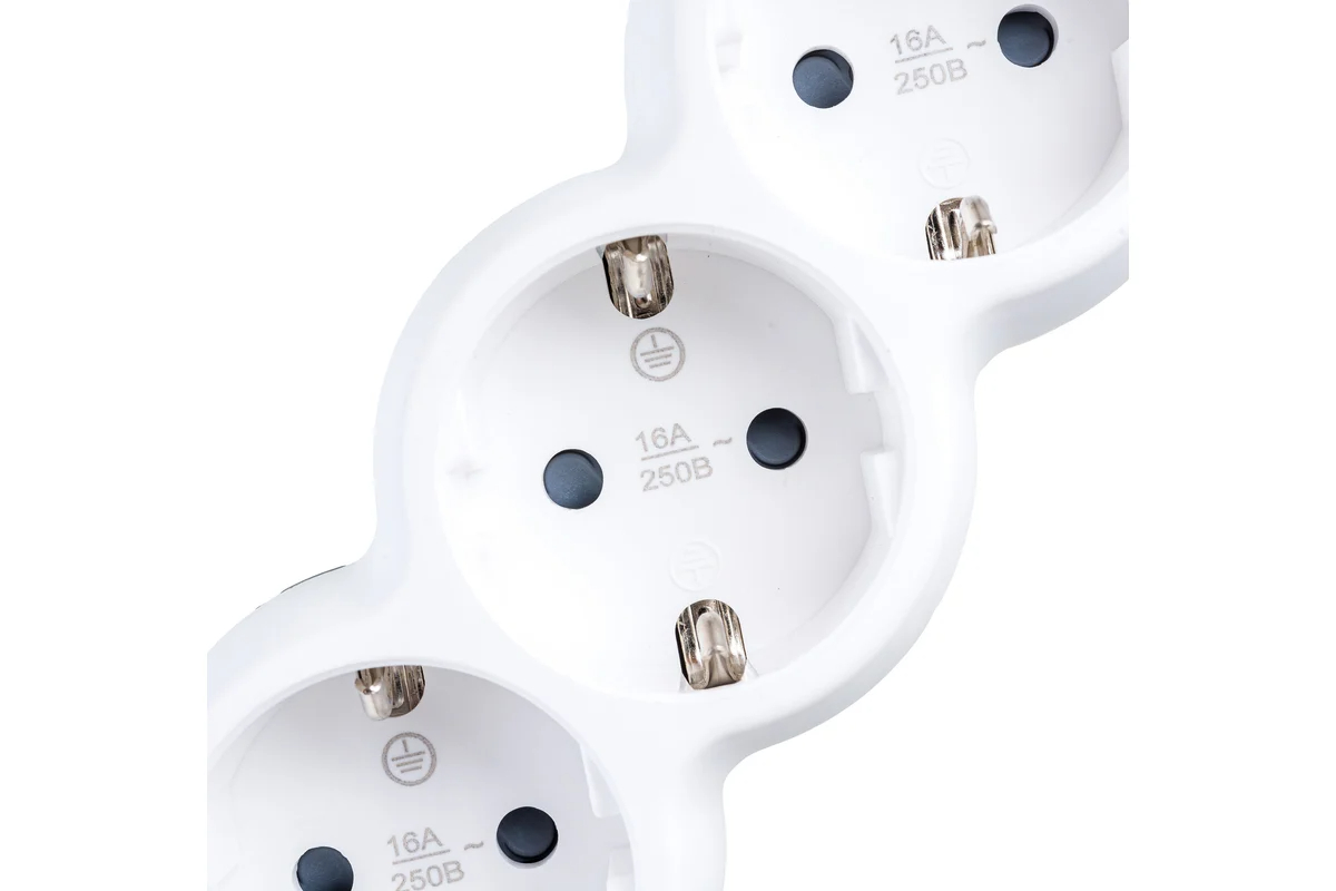 Удлинитель IEK, У05 5 мест 2P+PE/5м 3х1,5мм2 16А/250В UNO WYP53-16-05-05-Z