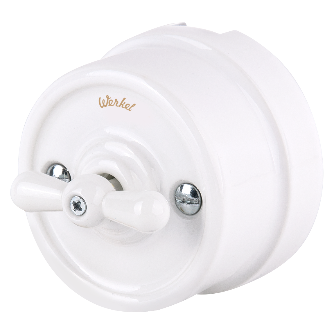 Переключатель/выключатель одноклавишный белый Ретро W5612001