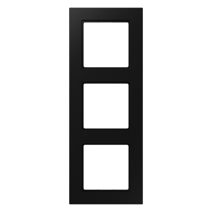 Рамка 3 поста Jung A 550, черный матовый, A5583BFSWM