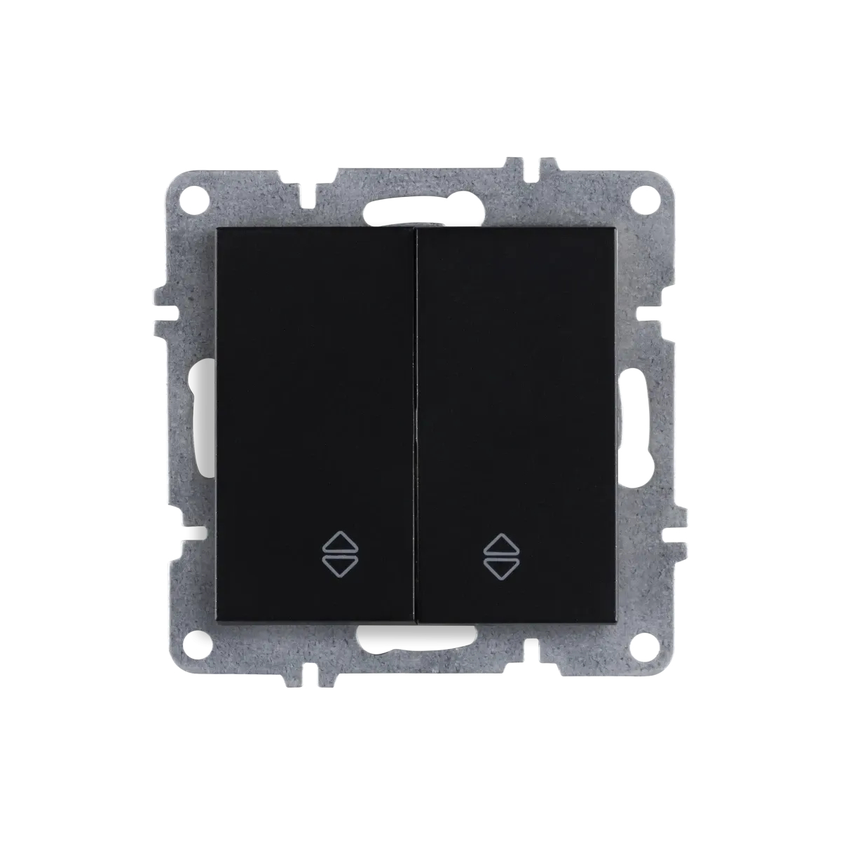 Выключатель двухклавишный проходной механизм черн Arvia Electric Lavin/ Karen 50 07 2000 211