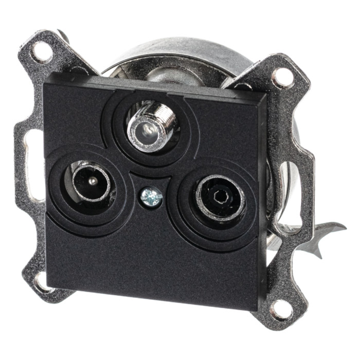 Розетка TV-FM-SAT ABB LEVIT, , антрацит, 2CHH083303A6063