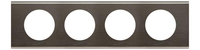 Рамка 4-м Celiane черн. никель Leg 069034