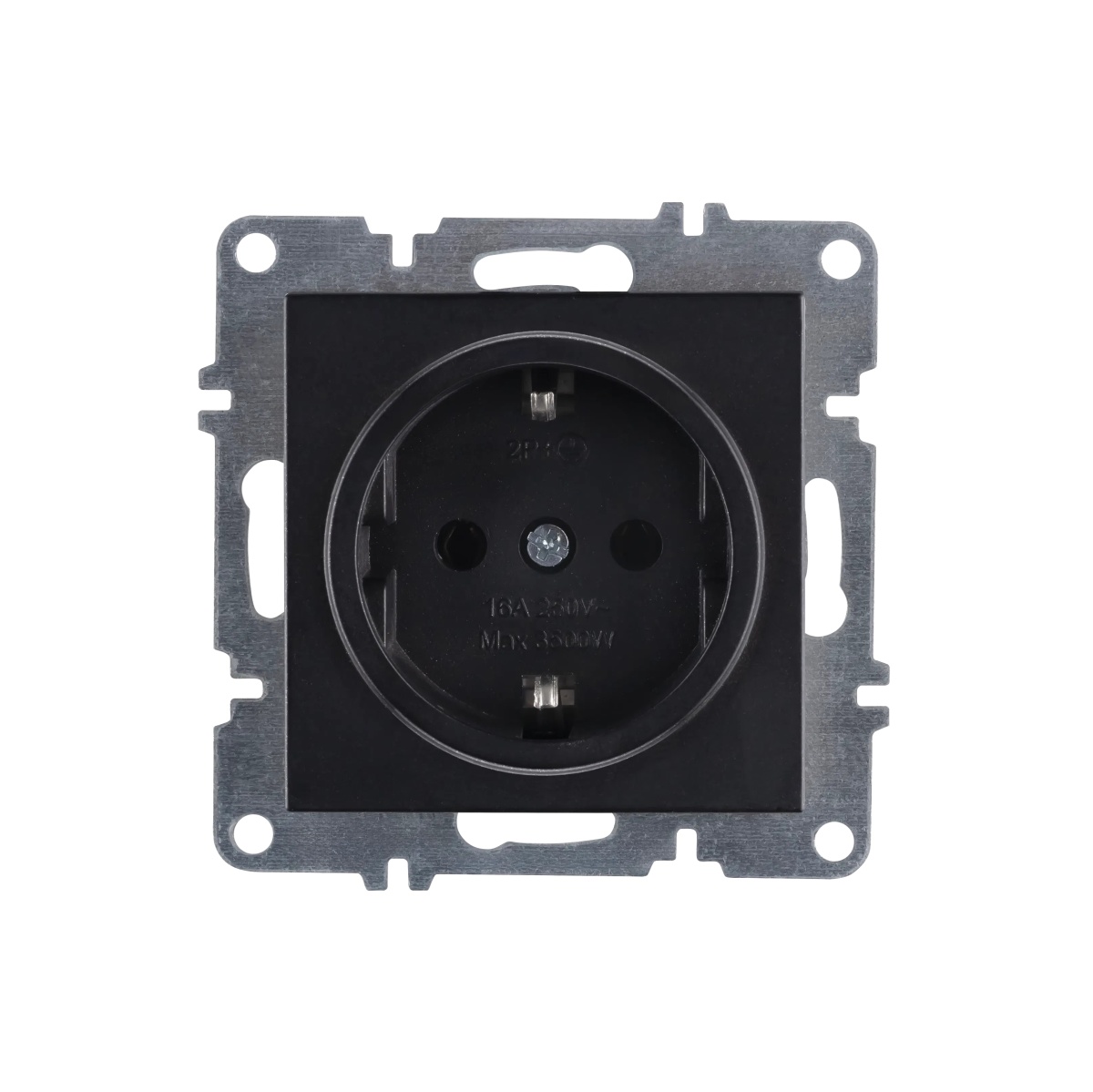 Розетка с заземлением механизм черн Arvia Electric Lavin/ Karen 50 07 2000 217